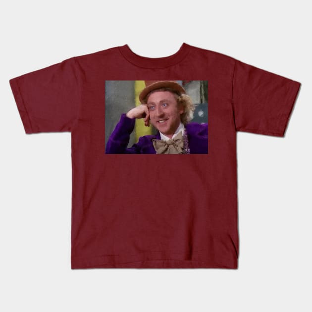 Willy Wonka Kids T-Shirt by ms.fits